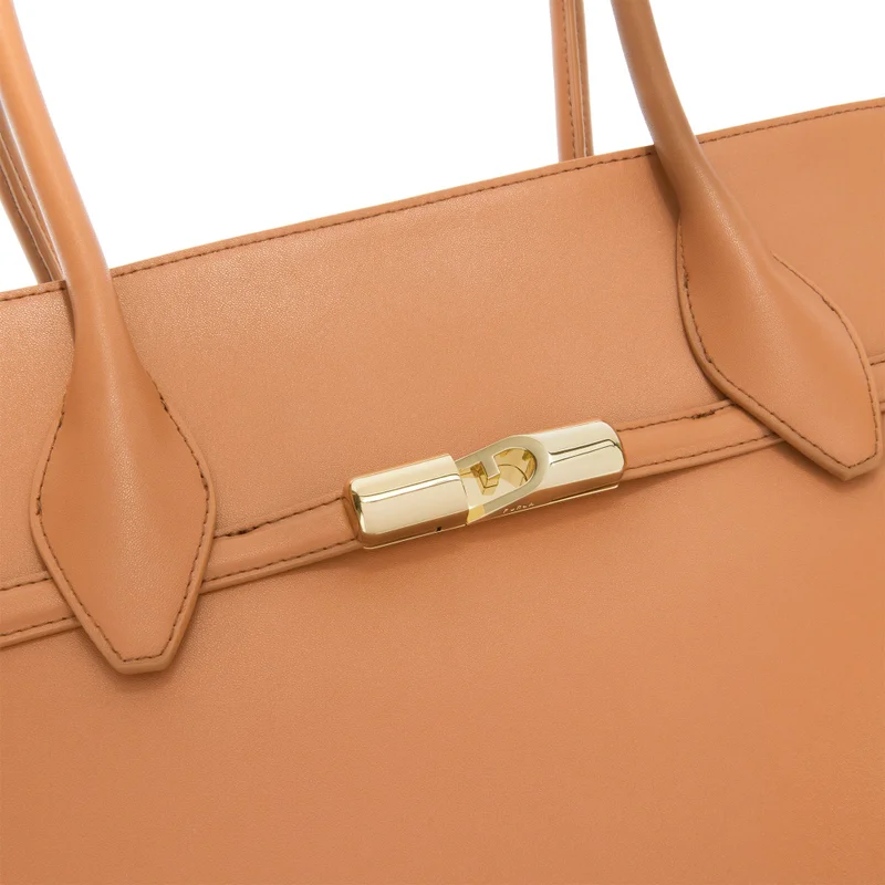 Furla Brown Goccia Brown Tote Bag - Large for Women | Best Price UAE